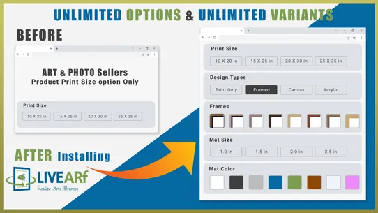 LIVEARf ‑ Realize Arts, Frames screenshot