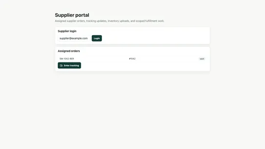 SupplyMesh Connect screenshot