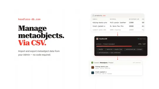 HeadlessDB screenshot