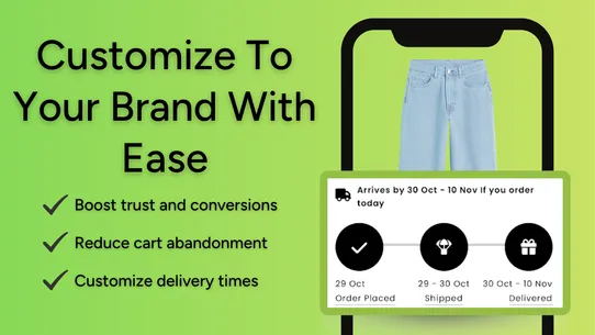 Estimated Delivery Date ETA screenshot