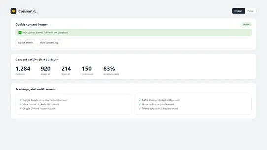 ConsentPL screenshot