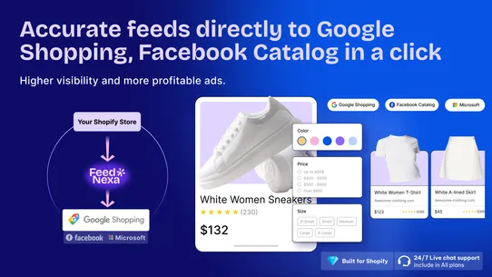 FeedNexa Google Shopping Feed screenshot