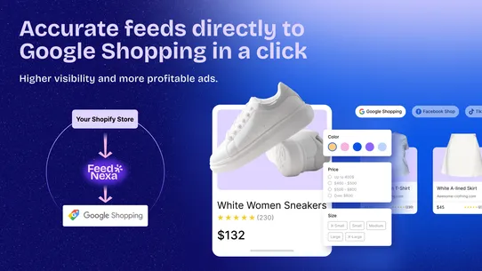 FeedNexa Google Shopping Feed screenshot