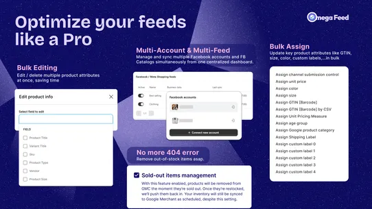 Omega Google &amp; Facebook Feed screenshot