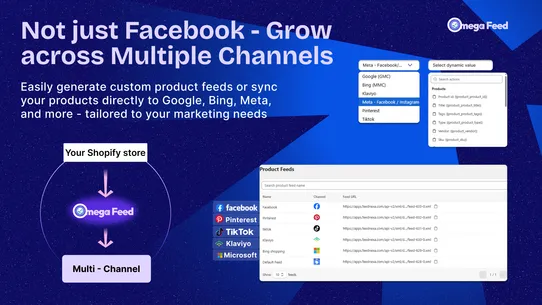 Omega Google &amp; Facebook Feed screenshot