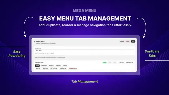 Storify Mega Menu screenshot
