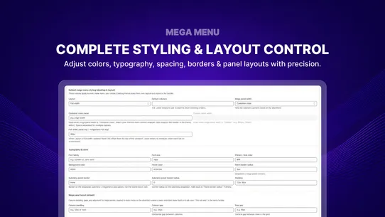 Storify Mega Menu screenshot