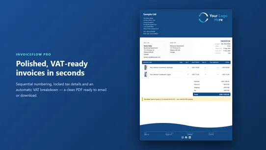 InvoiceFlow Pro screenshot