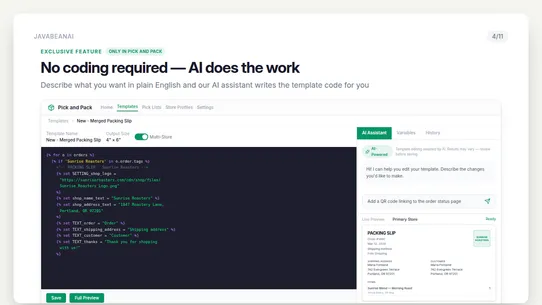 Pick and Pack: Order Printing screenshot