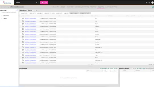 Extensiv Order Management screenshot