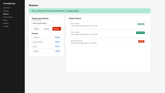 Smart Backup ‑ Backup Restore screenshot