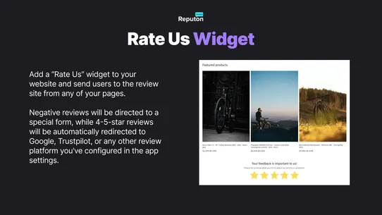 Reputon Customer Reviews App screenshot