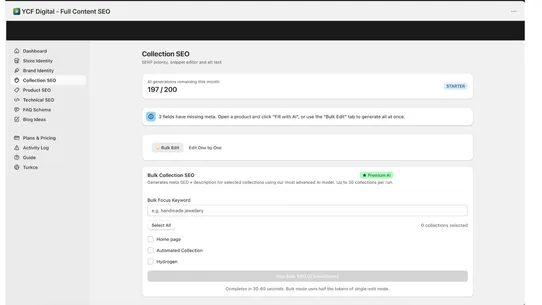 YCF Digital ‑ Full Content SEO screenshot