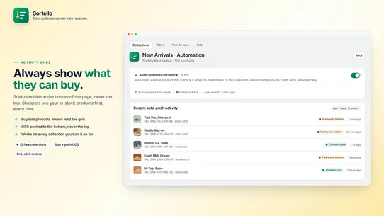 Sortello ‑ Collection Sorting screenshot
