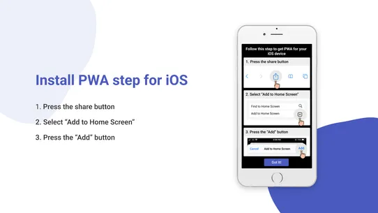 PWA ‑ iOS &amp; Android Mobile App screenshot