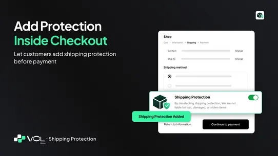 VOL ‑ Shipping Protection screenshot