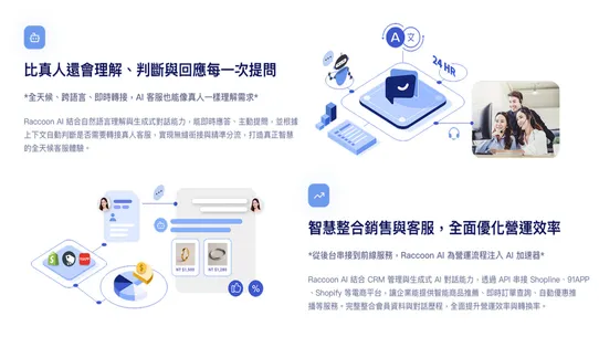 Raccoon AI Chatbot screenshot