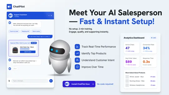 ChatPilot‑ AI Agent and Upsell screenshot