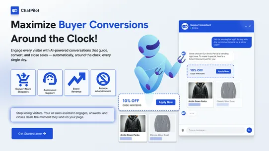 ChatPilot‑ AI Agent and Upsell screenshot