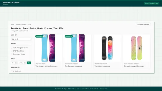 Codizex ‑ Product Fit Finder screenshot