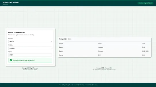 Codizex ‑ Product Fit Finder screenshot
