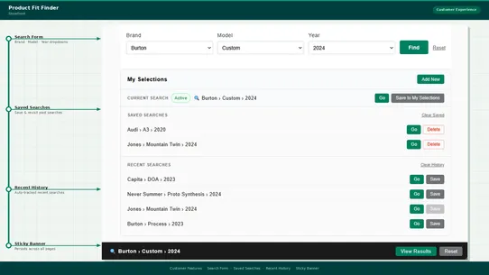 Codizex ‑ Product Fit Finder screenshot