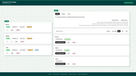 Codizex ‑ Product Fit Finder screenshot