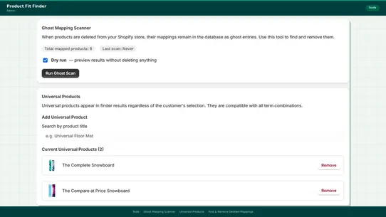 Codizex ‑ Product Fit Finder screenshot
