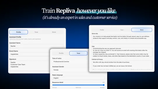 Repliva screenshot