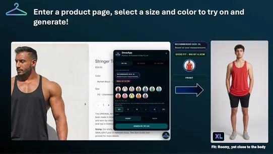 DressApp ‑ AI Virtual Try‑on screenshot