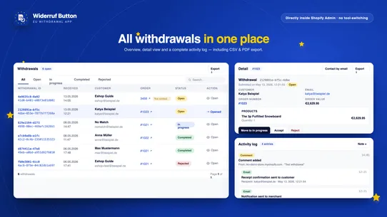 Widerruf Button EU Withdrawal screenshot