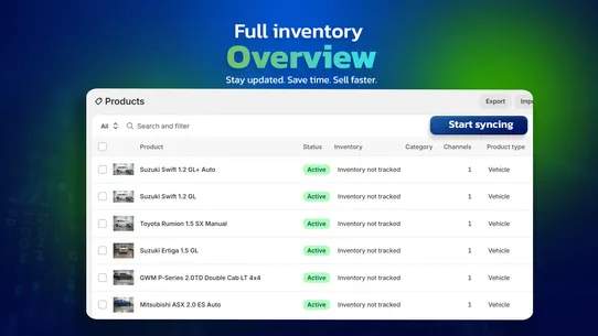 Autotrader RSA Vehicle Sync screenshot