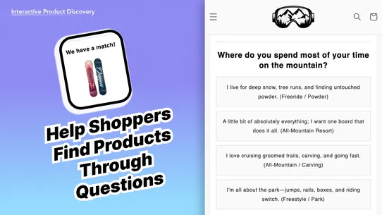Matchify: Product Quiz Builder screenshot