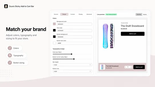 Scurix: Sticky Add To Cart Bar screenshot
