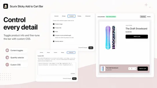 Scurix: Sticky Add To Cart Bar screenshot