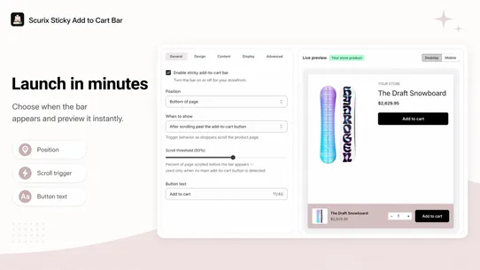 Scurix: Sticky Add To Cart Bar screenshot