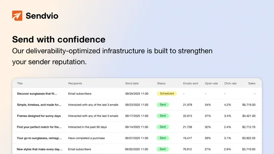 Sendvio: Email Marketing &amp; SMS screenshot