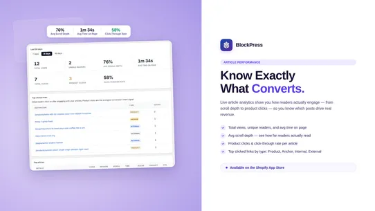 BlockPress: AI SEO Blog Editor screenshot