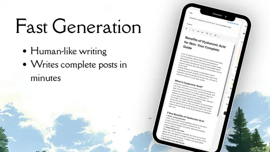 Flint AI Blog Post Writer &amp;SEO screenshot