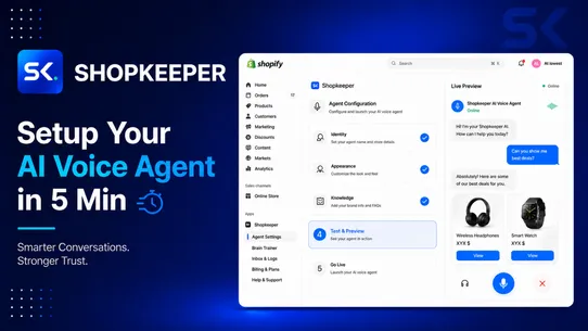 Shopkeeper | Ai voice agent screenshot