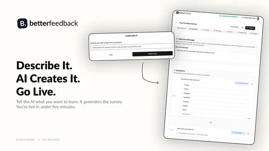 BetterFeedback AI Surveys screenshot
