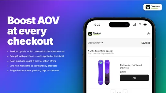 Checkout Extensions screenshot