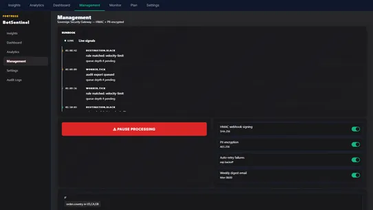 BotSentinel screenshot