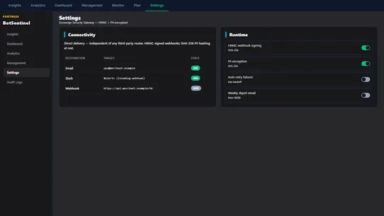 BotSentinel screenshot