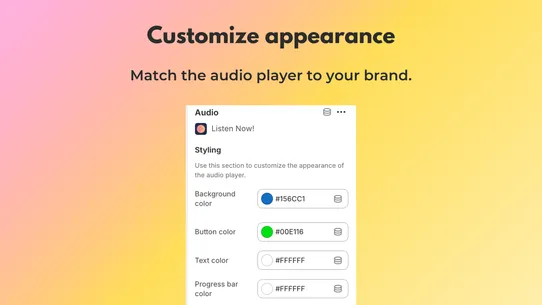 Audio Player by Listen Now screenshot