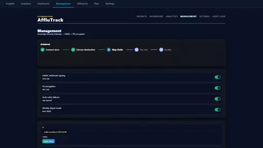 AffluTrack screenshot