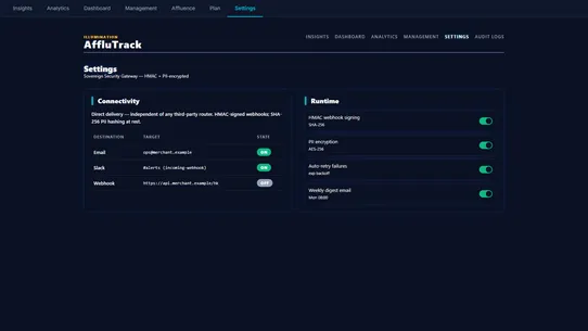 AffluTrack screenshot