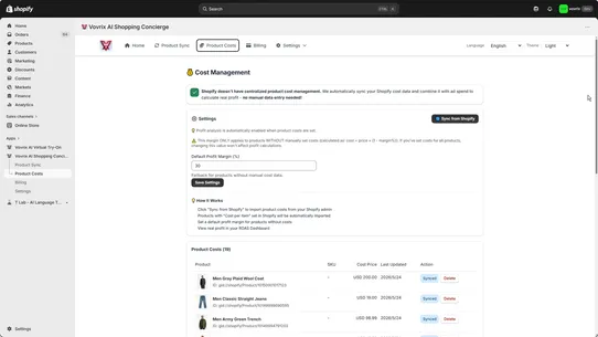 Vovrix AI Shopping Concierge screenshot