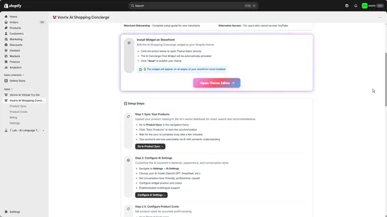 Vovrix AI Shopping Concierge screenshot