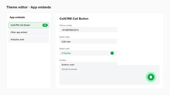 CallCRM Click to Call screenshot
